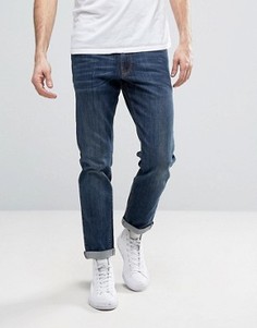 Темно-синие эластичные джинсы слим ASOS - Синий