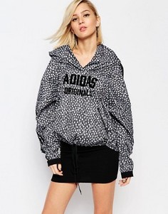 Куртка-ветровка через голову с принтом adidas Originals Regista - Черный