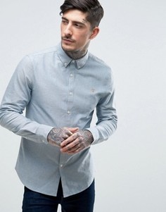 Узкая оксфордская рубашка Farah Brewer - Синий