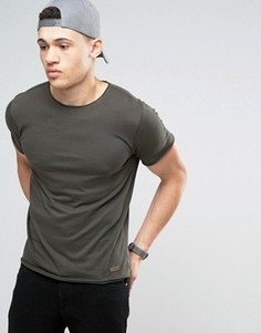 Базовая футболка с необработанными краями Brave Soul - Зеленый