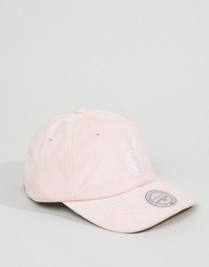 Замшевая бейсболка с регулируемой застежкой Mitchell &amp; Ness - Розовый