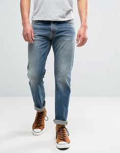 Выбеленные джинсы цвета индиго Nudie Jeans Co Steady Eddie - Синий