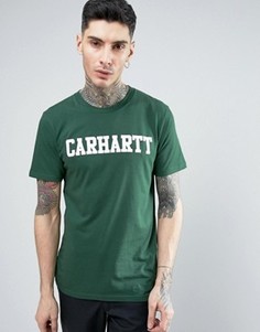 Футболка Carhartt WIP College - Зеленый