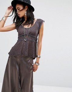 Футболка Free People Besties - Черный