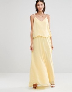 Платье макси на бретельках Vila - Желтый