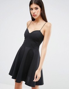 Короткое приталенное платье ASOS - Черный