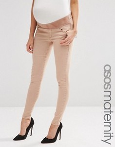 Розовые джинсы для беременных ASOS Maternity Sculpt Me - Розовый