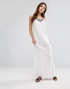 Платье макси с горловиной кроше Vero Moda Janet - Белый