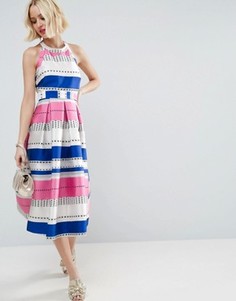 Жаккардовое платье для выпускного ASOS - Мульти