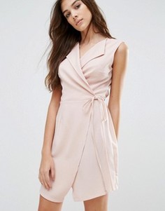 Платье с запахом Wal G - Розовый