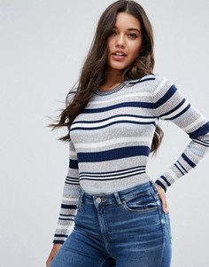 Полосатый джемпер Brave Soul - Розовый