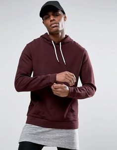 Бордовый худи ASOS - Красный