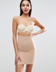 Моделирующая нижняя юбка с завышенной талией ASOS SHAPEWEAR - Бежевый