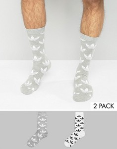 Тонкие серые носки adidas Originals AZ0163 - Серый