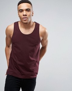 Темно-красная майка ASOS - Красный