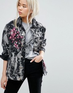Куртка с вышивкой ASOS - Черный