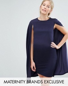 Свободное платье с кейпом Bluebelle Maternity - Темно-синий