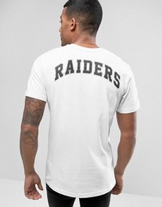 Футболка с принтом Raiders на спине New Era - Белый