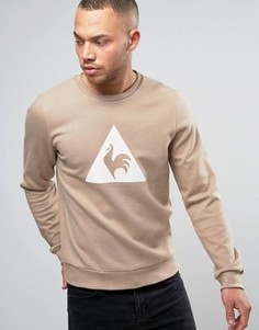 Коричневый свитшот с большим логотипом Le Coq Sportif 1711095 - Коричневый