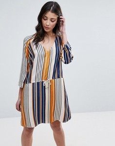 Платье в полоску с V-образным вырезом Vila - Мульти