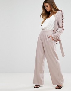 Широкие брюки Boohoo - Розовый