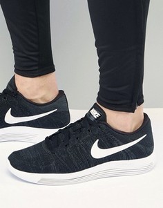 Низкие трикотажные кроссовки Nike Running Lunar Epic Flyknit 843764-002 - Черный