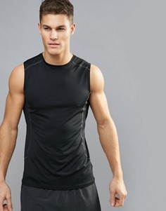 Черная эластичная майка New Look SPORT - Черный