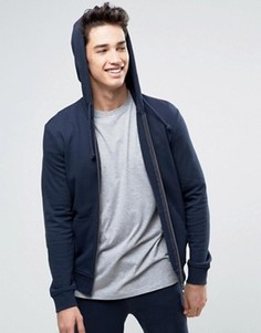 Худи на молнии United Colors of Benetton - Темно-синий
