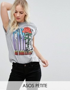 Футболка с принтом Guns N Roses ASOS PETITE - Серый