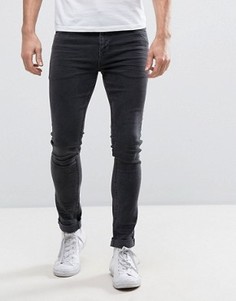 Супероблегающие черные джинсы ASOS - Черный