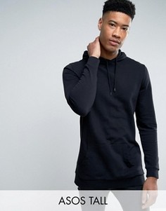 Черное удлиненное худи ASOS TALL - Черный