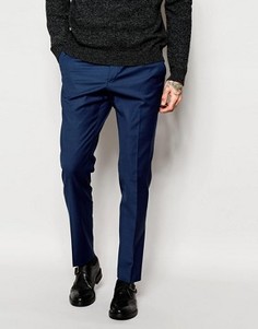 Темно-синие облегающие брюки ASOS - Темно-синий