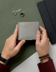 Кожаный бумажник с отделкой на уголке Ted Baker - Серый