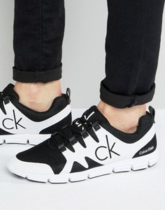 Сетчатые кроссовки для бега с логотипом Calvin Klein Murphy - Черный