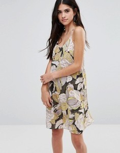 Traffic People Cami Dress In 70sPrint - Зеленый