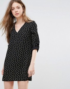 Цельнокройное платье с принтом Vero Moda - Черный