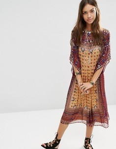 Фестивальное платье миди ASOS PREMIUM - Мульти