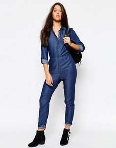 Джинсовый комбинезон Missguided - Темно-синий