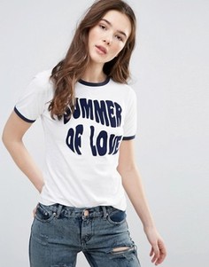 Футболка с принтом Summer Of Love Glamorous - Белый