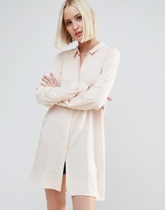 Удлиненная рубашка Vero Moda - Кремовый
