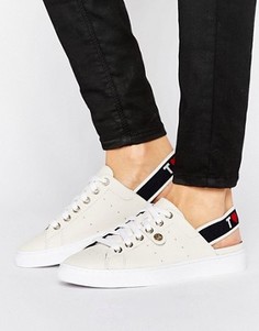 Кроссовки с открытой пяткой и логотипом Tommy Hilfiger Venus - Белый