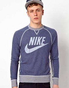 Свитшот с вырезом под горло Nike Vintage - Синий