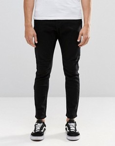 Черные суженные книзу джинсы с заниженной проймой Cheap Monday - Черный