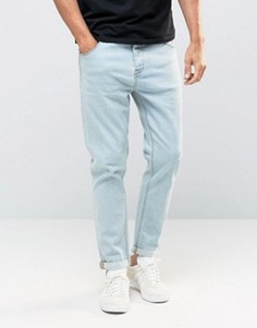 Голубые суженные книзу джинсы ASOS - Синий