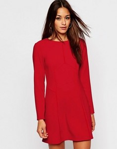 Цельнокройное платье в стиле 60‑х ASOS - Красный