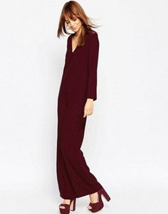 Комбинезон с V-образным вырезом ASOS - Фиолетовый