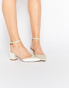 Остроносые туфли на каблуке ASOS SPACE Bridal - Белый