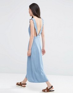 Джинсовое платье миди ASOS - Синий