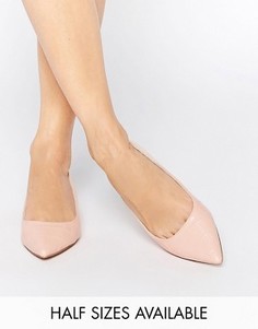 Балетки с заостренным носком ASOS LOST - Бежевый