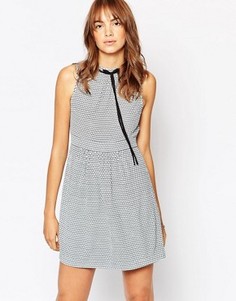 Платье без рукавов с воротником на завязках Vero Moda - Темно-синий